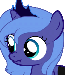 Size: 848x972 | Tagged: safe, artist:camtwo, derpibooru exclusive, princess luna, alicorn, pony, g4, animated, female, filly, scrunchy face, simple background, solo, transparent background, vibrating, woona