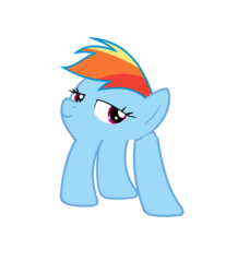 Size: 846x1024 | Tagged: safe, artist:orenero, rainbow dash, g4, female, nightmare fuel, not salmon, simple background, solo, transparent background, wat