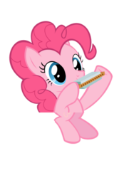 Size: 713x1024 | Tagged: safe, artist:orenero, edit, pinkie pie, earth pony, pony, g4, swarm of the century, creepy, female, harmonica, mare, musical instrument, not salmon, simple background, solo, transparent background, vector, wat