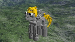 Size: 2483x1409 | Tagged: safe, derpy hooves, pony, g4, 3d, barely pony related, female, lego, lego digital designer, nightmare fuel, solo, uncanny valley, wat