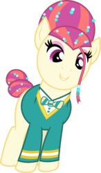 Size: 446x763 | Tagged: safe, artist:psychicwalnut, torch song, earth pony, pony, filli vanilli, g4, ponytones, ponytones outfit, simple background, solo, svg, transparent background, vector