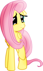 Size: 2088x3466 | Tagged: safe, artist:pintara, fluttershy, g4, female, high res, near tears, sad, scared, simple background, solo, transparent background, vector