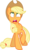 Size: 1200x1990 | Tagged: safe, artist:beatnikzombeez, applejack, earth pony, pony, applebuck season, g4, applejack's hat, cowboy hat, eyes rolling back, faic, faint, female, front view, full body, hat, hooves, mare, nose wrinkle, open mouth, raised hoof, simple background, solo, tail, transparent background, vector
