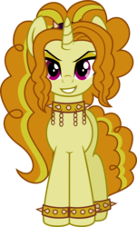 Size: 6604x10957 | Tagged: safe, artist:osipush, adagio dazzle, pony, unicorn, g4, absurd resolution, bracelet, female, ponified, simple background, solo, transparent background, vector