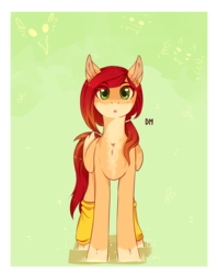 Size: 1280x1612 | Tagged: safe, artist:dagmell, oc, oc only, pegasus, pony, leg warmers, solo