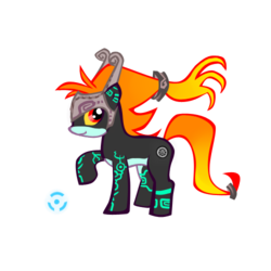 Size: 500x500 | Tagged: safe, artist:nyanamo, pony, midna, ponified, solo, the legend of zelda, the legend of zelda: twilight princess