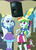 Size: 557x768 | Tagged: safe, screencap, rainbow dash, trixie, velvet sky, equestria girls, g4, my little pony equestria girls: friendship games, background human, chs rally song, female