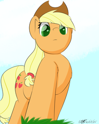 Size: 2048x2560 | Tagged: safe, artist:icy wings, applejack, g4, female, high res, looking at you, solo