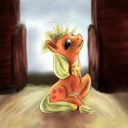 Size: 1920x1920 | Tagged: safe, artist:kwendynew, applejack, earth pony, pony, g4, female, solo