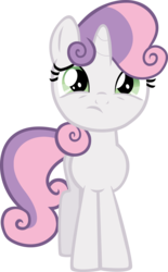 Size: 3000x4853 | Tagged: safe, artist:erccre147, sweetie belle, pony, g4, female, sad, simple background, solo, transparent background, vector