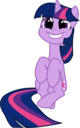 Size: 3000x4770 | Tagged: dead source, safe, artist:poniesplease, twilight sparkle, pony, unicorn, feeling pinkie keen, g4, curled up, cute, faic, female, grin, happy, mare, simple background, sitting, smiling, solo, squee, transparent background, twiabetes, unicorn twilight, vector