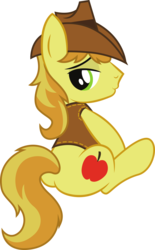 Size: 6768x10902 | Tagged: safe, artist:drawponies, braeburn, g4, absurd resolution, braebutt, butt, cowboy hat, hat, male, plot, simple background, solo, stupid sexy braeburn, transparent background, vector