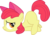 Size: 10852x7537 | Tagged: safe, apple bloom, g4, absurd resolution, female, lying, sad, simple background, solo, transparent background, vector