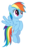 Size: 3000x4842 | Tagged: safe, artist:dantesgrill, rainbow dash, g4, female, simple background, solo, transparent background, vector