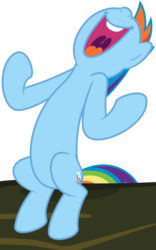 Size: 6000x9611 | Tagged: safe, artist:thunderelemental, rainbow dash, g4, sleepless in ponyville, absurd resolution, female, laughing, simple background, solo, transparent background, uvula, vector, volumetric mouth