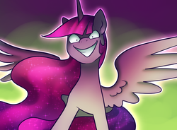 Size: 770x568 | Tagged: safe, artist:pixel-prism, twilight sparkle, alicorn, pony, twilight sparkle's secret shipfic folder, g4, ethereal mane, ethereal tail, female, long mane, long tail, mare, solo, starry mane, starry tail, tail, this isn't even my final form, twilight sparkle (alicorn)