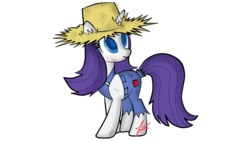 Size: 960x540 | Tagged: safe, artist:zenit007, rarity, pony, g4, simple ways, female, rarihick, simple background, solo, tail, tail hole, transparent background, vector