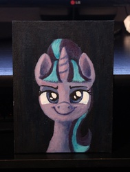 Size: 1280x1695 | Tagged: safe, artist:horseez, starlight glimmer, g4, acrylic painting, female, painting, smug, smuglight glimmer, solo, traditional art