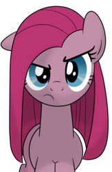 Size: 3375x5175 | Tagged: dead source, safe, artist:drawponies, pinkie pie, earth pony, pony, g4, female, pinkamena diane pie, simple background, solo, transparent background, vector