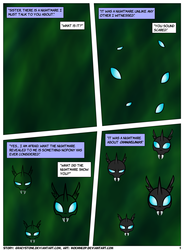Size: 1400x1900 | Tagged: safe, artist:moemneop, changeling, comic:shifting changelings lies and truths, comic
