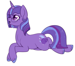 Size: 550x488 | Tagged: safe, artist:lulubell, oc, oc only, oc:moonlight eve, magical lesbian spawn, next generation, offspring, parent:princess luna, parent:twilight sparkle, parents:twiluna, simple background, solo, transparent background