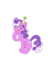 Size: 1000x1500 | Tagged: safe, artist:white0canvas, screwball, earth pony, pony, g4, backwards cutie mark, digital art, female, simple background, sitting, solo, tongue out, transparent background, vector