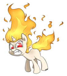 Size: 1400x1600 | Tagged: safe, artist:midnightpremiere, twilight sparkle, rapidash, g4, angry, fangs, female, glare, gritted teeth, looking at you, mane of fire, rapidash twilight, red eyes, simple background, solo, transparent background