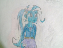 Size: 1024x768 | Tagged: safe, artist:brandonale, trixie, equestria girls, g4, female, solo, traditional art