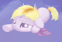 Size: 792x537 | Tagged: safe, artist:a6p, oc, oc only, oc:gene, pony, unicorn, broken horn, depression, horn, solo