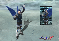 Size: 853x595 | Tagged: safe, artist:tychotma-1, princess luna, human, g4, 3d, humanized, soul calibur, sword, video game, winged humanization