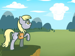 Size: 800x600 | Tagged: safe, artist:flutterluv, derpy hooves, pegasus, pony, g4, female, mare, solo