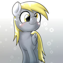 Size: 1000x1000 | Tagged: safe, artist:ushiro no kukan, derpy hooves, pegasus, pony, g4, female, mare, solo