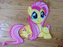 Size: 2592x1936 | Tagged: safe, artist:oddishponygirl, fluttershy, g4, craft, irl, perler beads, photo, solo