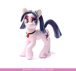 Size: 900x836 | Tagged: safe, artist:merionic, aria blaze, equestria girls, g4, rainbow rocks, clay, craft, equestria girls ponified, irl, photo, ponified, resin, sculpey, sculpture, simple background, solo, white background