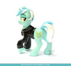 Size: 900x836 | Tagged: safe, artist:merionic, lyra heartstrings, fanfic:background pony, g4, clay, clothes, craft, dig the swell hoodie, hoodie, irl, photo, resin, sculpey, sculpture, solo