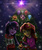 Size: 1024x1229 | Tagged: safe, artist:dangerblaze, rainbow dash, sunset shimmer, twilight sparkle, equestria girls, g4, christmas, christmas tree, elements of harmony, holiday, present, tree, twilight sparkle (alicorn)