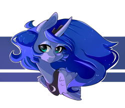 Size: 2633x2278 | Tagged: safe, artist:tomat-in-cup, princess luna, alicorn, pony, g4, bedroom eyes, bust, female, high res, jewelry, looking at you, mare, peytral, simple background, solo, tiara, transparent background