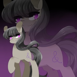 Size: 1600x1600 | Tagged: safe, artist:罗卡·安, octavia melody, g4, backwards cutie mark, female, pixiv, solo, zoom layer