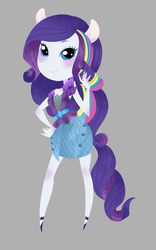 Size: 1280x2049 | Tagged: safe, artist:yuuabyss, rarity, equestria girls, g4, my little pony equestria girls: rainbow rocks, female, ponied up, simple background, solo