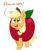 Size: 1500x1800 | Tagged: safe, artist:notenoughapples, applejack, earth pony, pony, g4, apple, apple costume, clothes, costume, cute, female, filly, food, food costume, jackabetes, silly, silly pony, solo, that pony sure does love apples, truth, who's a silly pony, younger