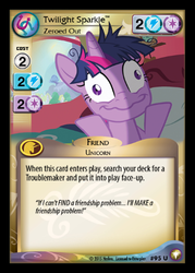 Size: 358x500 | Tagged: safe, enterplay, twilight sparkle, equestrian odysseys, g4, my little pony collectible card game, ccg