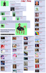 Size: 1755x2735 | Tagged: safe, artist:datahmedz, discord, pinkie pie, sunshower raindrops, oc, oc:anon, human, g4, /mlp/, 4chan, 4chan screencap, barack obama, bueno, creepy, daft punk, dean winchester, filthy frank, god's not dead, gravity falls, heavy, jensen ackles, joshua and the promised land, just do it, kek, mabel pines, male, mario, meme, montgomery burns, ponified, sensible chuckle, shia labeouf, stephen colbert, sweating towel guy, the simpsons, thread, wat, what has science done