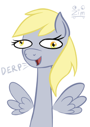 Size: 2507x3541 | Tagged: safe, artist:clot, derpy hooves, pegasus, pony, g4, big eyes, derp, female, high res, mare, open mouth, simple background, solo