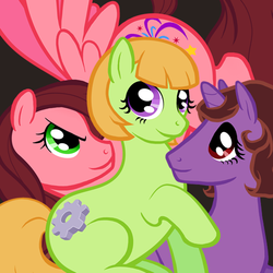 Size: 500x500 | Tagged: safe, oc, oc only, earth pony, pegasus, pony, unicorn