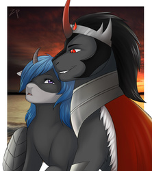 Size: 1862x2100 | Tagged: safe, artist:zacepka, king sombra, oc, pony, unicorn, g4