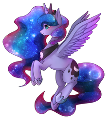 Size: 456x499 | Tagged: safe, artist:hosikawa, princess luna, alicorn, pony, g4, female, simple background, solo, white background