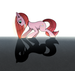 Size: 874x822 | Tagged: safe, artist:hosikawa, pinkie pie, earth pony, pony, g4, female, pinkamena diane pie, shadow, solo