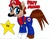 Size: 1024x791 | Tagged: safe, artist:ramosismario89, pony, crossover, male, mario, ponified, solo, super mario, super star, traditional art