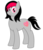 Size: 3936x4547 | Tagged: dead source, safe, artist:afterman, oc, oc only, oc:miss eri, absurd resolution, black and red mane, on side, smiling, solo, standing, two toned mane