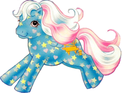 Size: 395x300 | Tagged: safe, artist:glownshowpony, starglow, pegasus, pony, g1, female, glow 'n show ponies, simple background, solo, transparent background